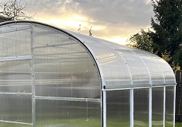Теплица Тюльпан Гибрид 3,5М — Плавный скат — фото